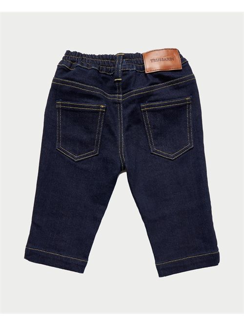 Trussardi boys' jeans with elastic waist TRUSSARDI | TIA25098JEDENIM BLUE